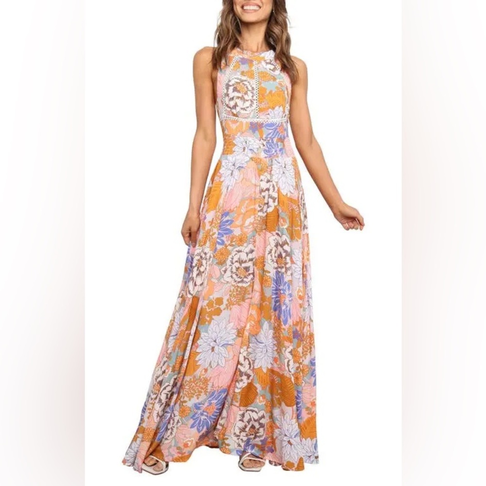 Petal & Pup Multicolor Floral Maxi Dress